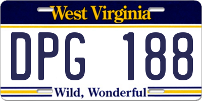 WV license plate DPG188