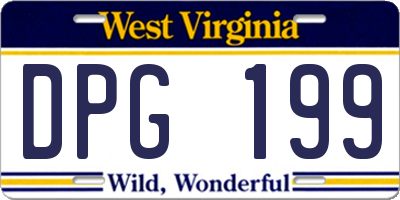 WV license plate DPG199