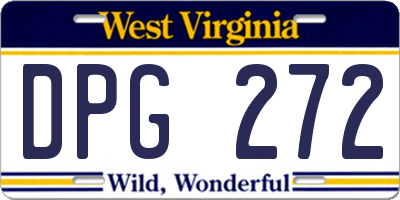 WV license plate DPG272
