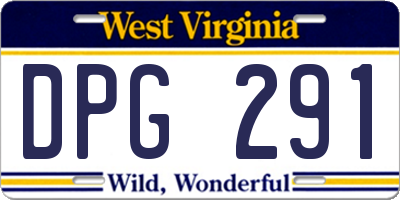 WV license plate DPG291