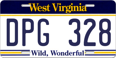 WV license plate DPG328