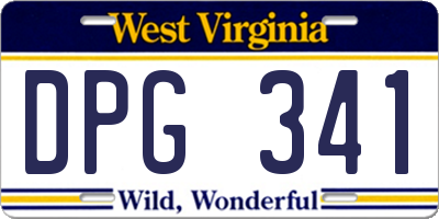WV license plate DPG341