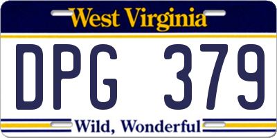 WV license plate DPG379