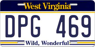 WV license plate DPG469