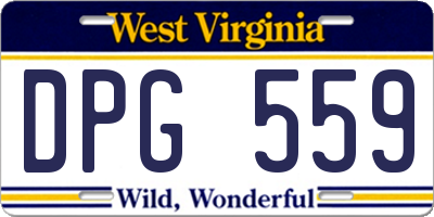 WV license plate DPG559