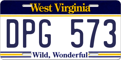 WV license plate DPG573