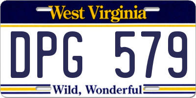 WV license plate DPG579