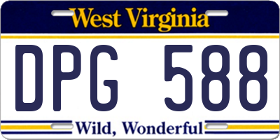WV license plate DPG588
