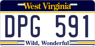 WV license plate DPG591