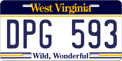 WV license plate DPG593