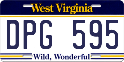 WV license plate DPG595
