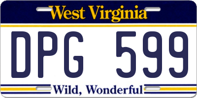 WV license plate DPG599