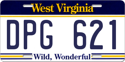 WV license plate DPG621