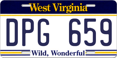 WV license plate DPG659