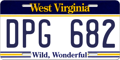 WV license plate DPG682