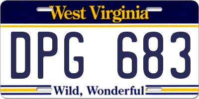 WV license plate DPG683