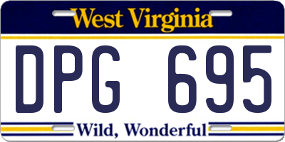 WV license plate DPG695