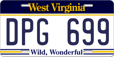 WV license plate DPG699