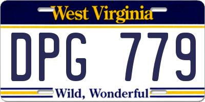 WV license plate DPG779