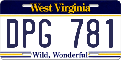 WV license plate DPG781