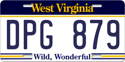 WV license plate DPG879