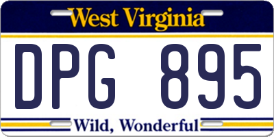 WV license plate DPG895