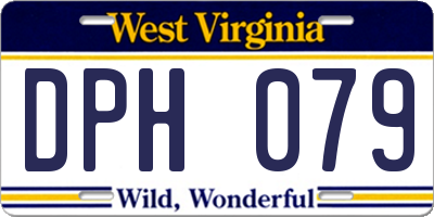 WV license plate DPH079