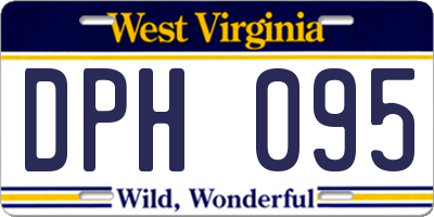 WV license plate DPH095