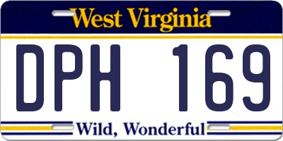 WV license plate DPH169