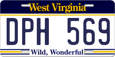 WV license plate DPH569