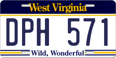 WV license plate DPH571