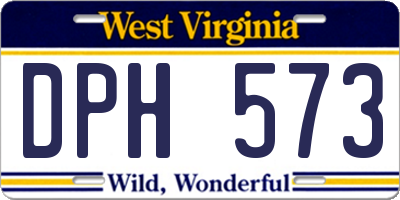 WV license plate DPH573