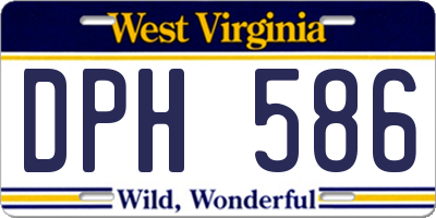 WV license plate DPH586