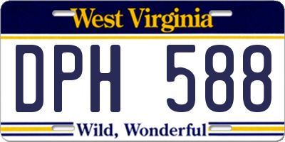 WV license plate DPH588