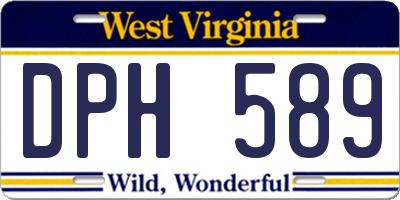 WV license plate DPH589