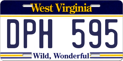 WV license plate DPH595