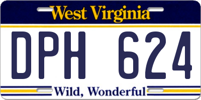 WV license plate DPH624