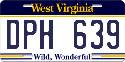 WV license plate DPH639