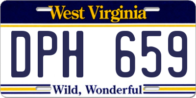 WV license plate DPH659