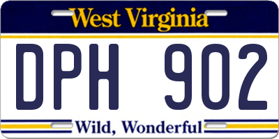 WV license plate DPH902