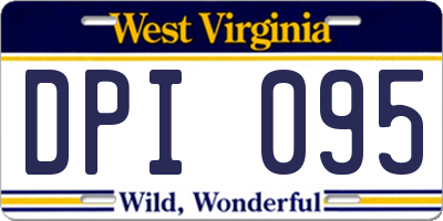 WV license plate DPI095