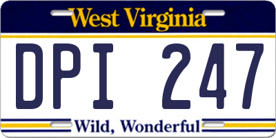 WV license plate DPI247