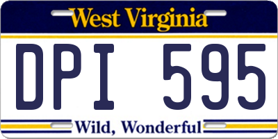 WV license plate DPI595