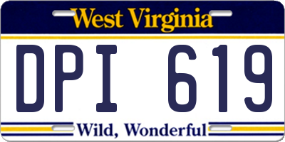 WV license plate DPI619