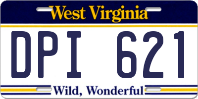 WV license plate DPI621