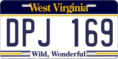 WV license plate DPJ169