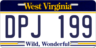 WV license plate DPJ199