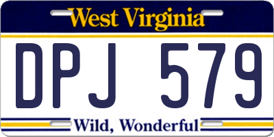 WV license plate DPJ579