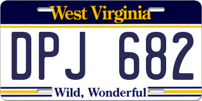 WV license plate DPJ682
