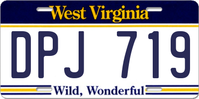 WV license plate DPJ719